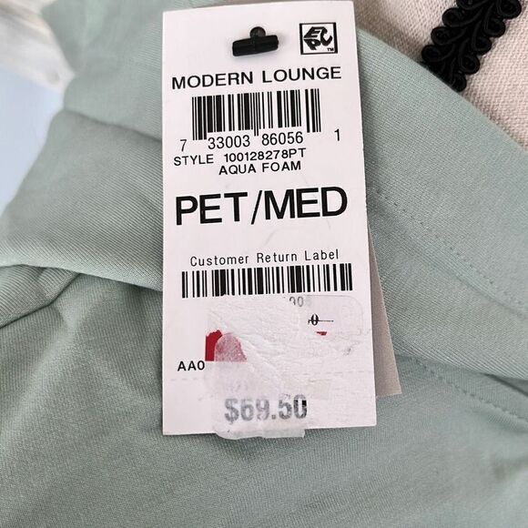 Alfani Womens Hoodie Sweatshirt Drop Shoulder Light Green Size Petite Medium NWT - Picture 8 of 11